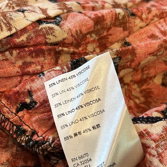 Free People night combo mini dress floral autumn colors sweetheart neckline XS - Picture 10 of 10